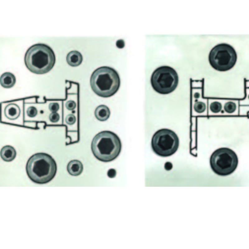 Molde de extrusión de perfil de plástico